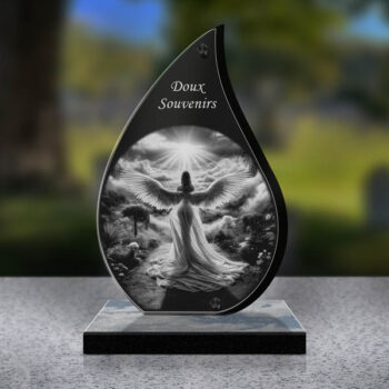 plaque funéraire ange