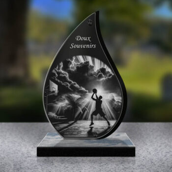 plaque funéraire basket