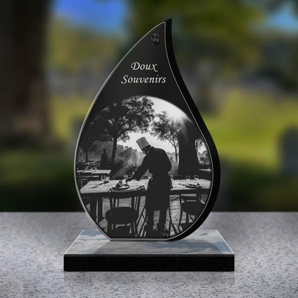 plaque funéraire cuisinier