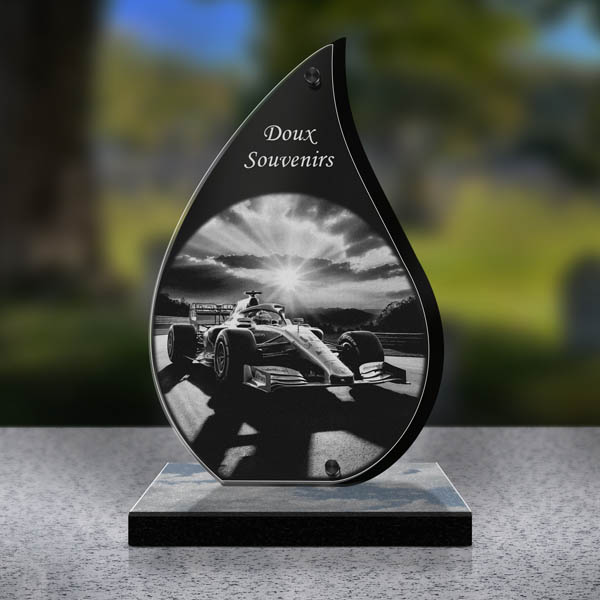 plaque funéraire formule 1