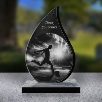plaque funéraire foot