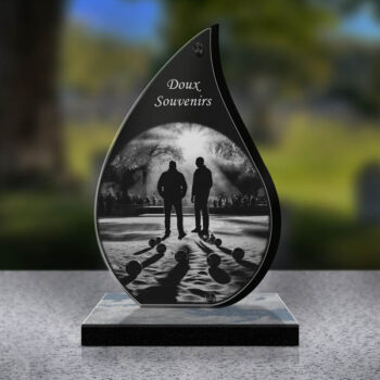 plaque funéraire pétanque