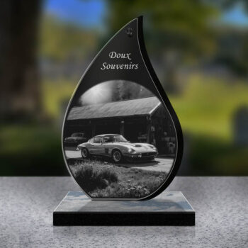 plaque funéraire voiture collection