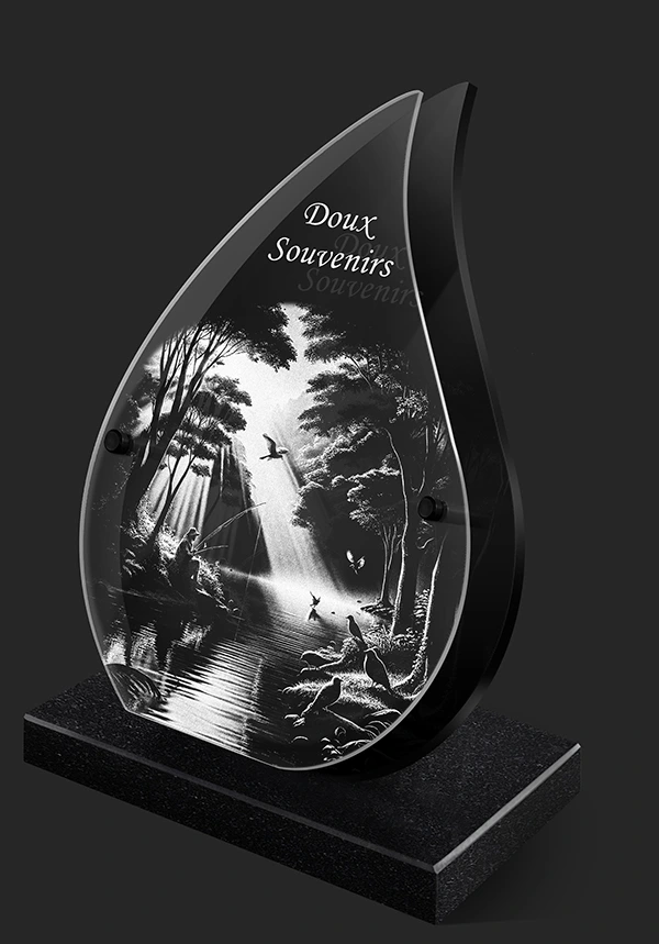 plaque funéraire prefaite schéma