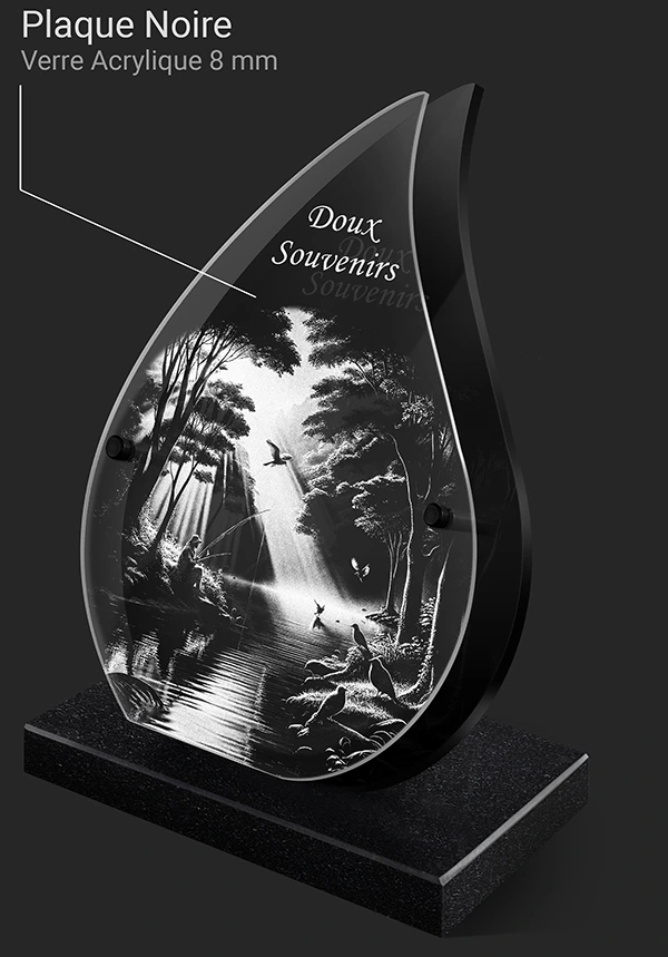 plaque funéraire prefaite schéma