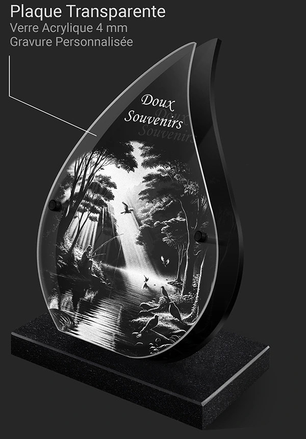 plaque funéraire prefaite schéma