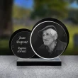 plaque funéraire double cercle